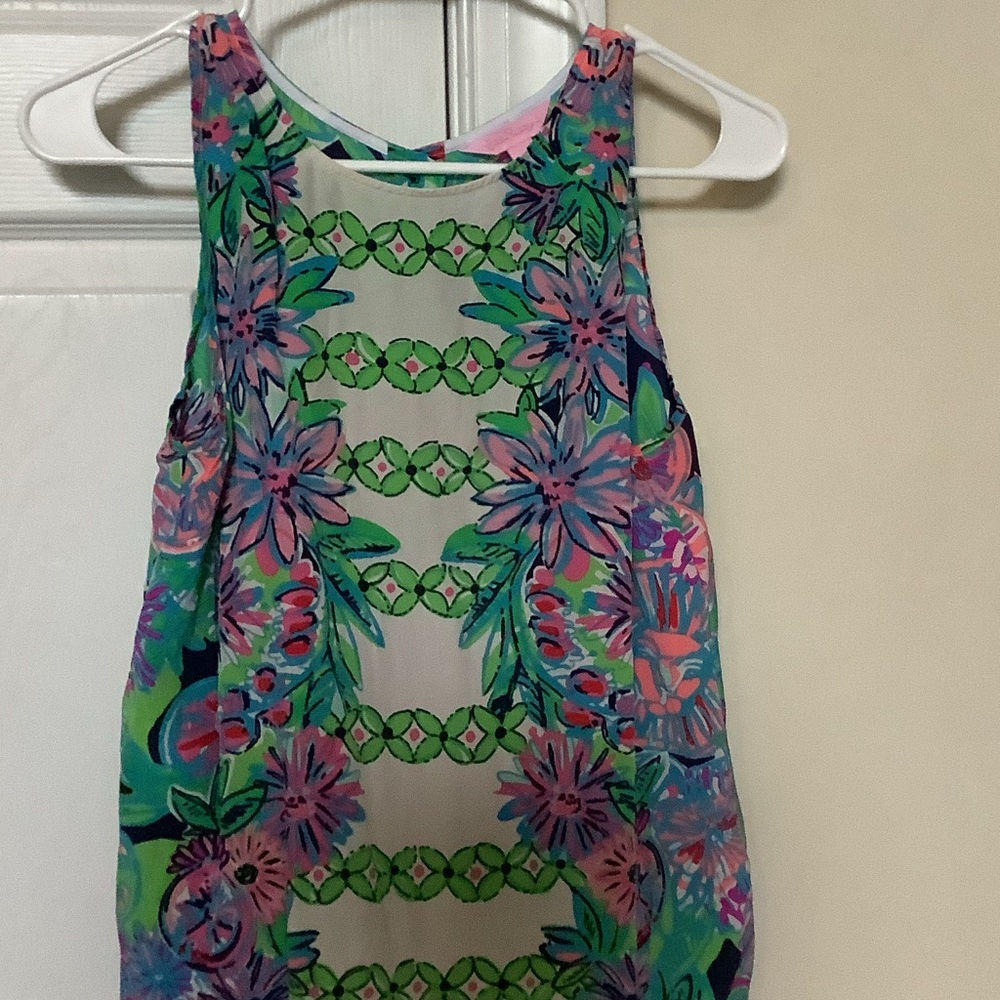 Lilly Pulitzer Colorful Floral Tank Top, silk, small‎